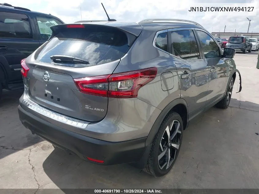 2022 Nissan Rogue Sport Sl Awd Xtronic Cvt VIN: JN1BJ1CWXNW494127 Lot: 40691790