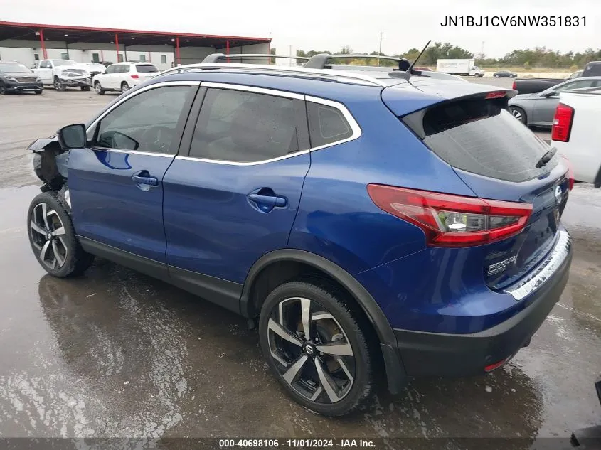 2022 Nissan Rogue Sport Sl Fwd Xtronic Cvt VIN: JN1BJ1CV6NW351831 Lot: 40698106