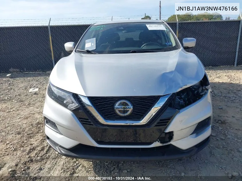 JN1BJ1AW3NW476166 2022 Nissan Rogue Sport S Awd Xtronic Cvt