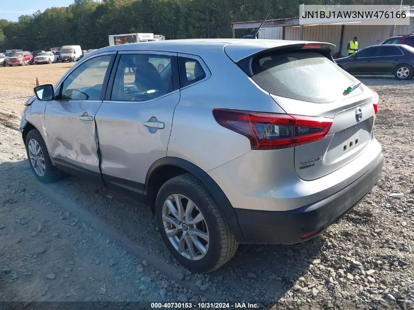 JN1BJ1AW3NW476166 2022 Nissan Rogue Sport S Awd Xtronic Cvt