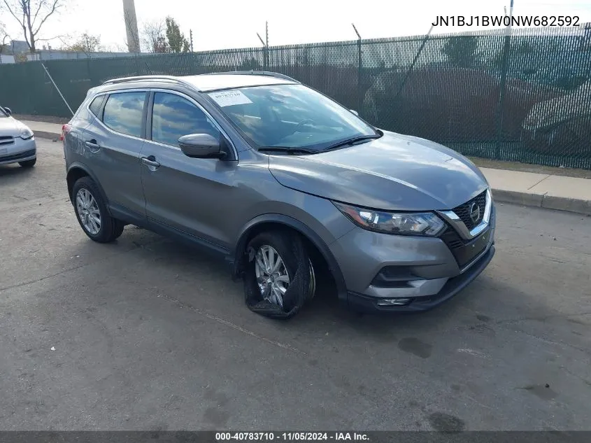 2022 Nissan Rogue Sport Sv Awd Xtronic Cvt VIN: JN1BJ1BW0NW682592 Lot: 40783710