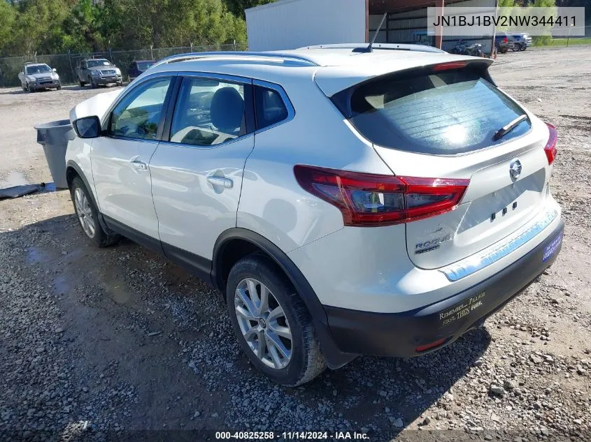 2022 Nissan Rogue Sport Sv Fwd Xtronic Cvt VIN: JN1BJ1BV2NW344411 Lot: 40825258