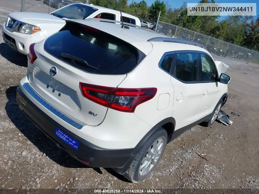 2022 Nissan Rogue Sport Sv Fwd Xtronic Cvt VIN: JN1BJ1BV2NW344411 Lot: 40825258