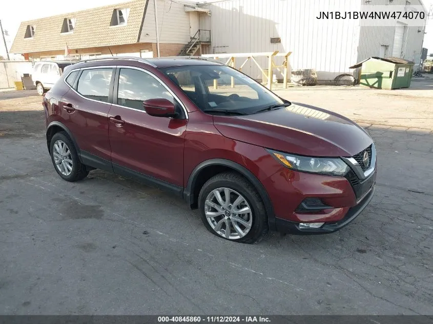 2022 Nissan Rogue Sport Sv Awd Xtronic Cvt VIN: JN1BJ1BW4NW474070 Lot: 40845860