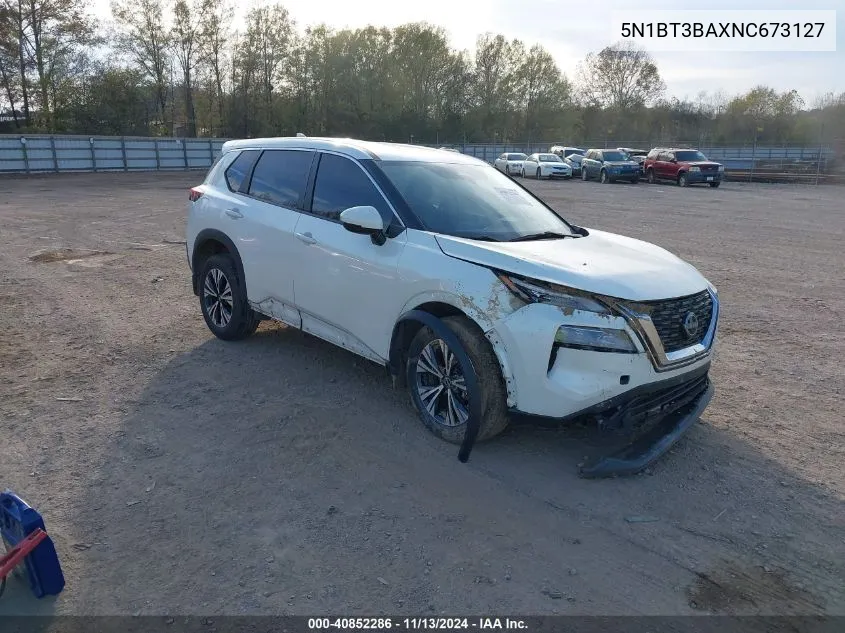 2022 Nissan Rogue Sv Fwd VIN: 5N1BT3BAXNC673127 Lot: 40852286