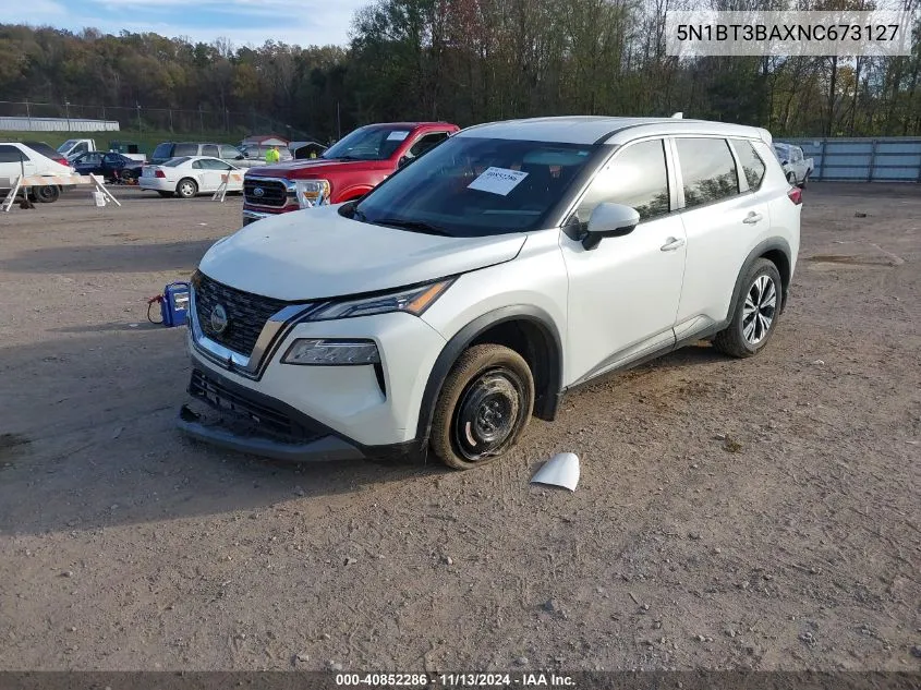 2022 Nissan Rogue Sv Fwd VIN: 5N1BT3BAXNC673127 Lot: 40852286