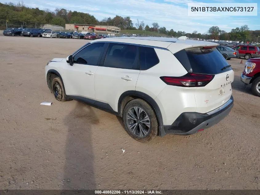 2022 Nissan Rogue Sv Fwd VIN: 5N1BT3BAXNC673127 Lot: 40852286