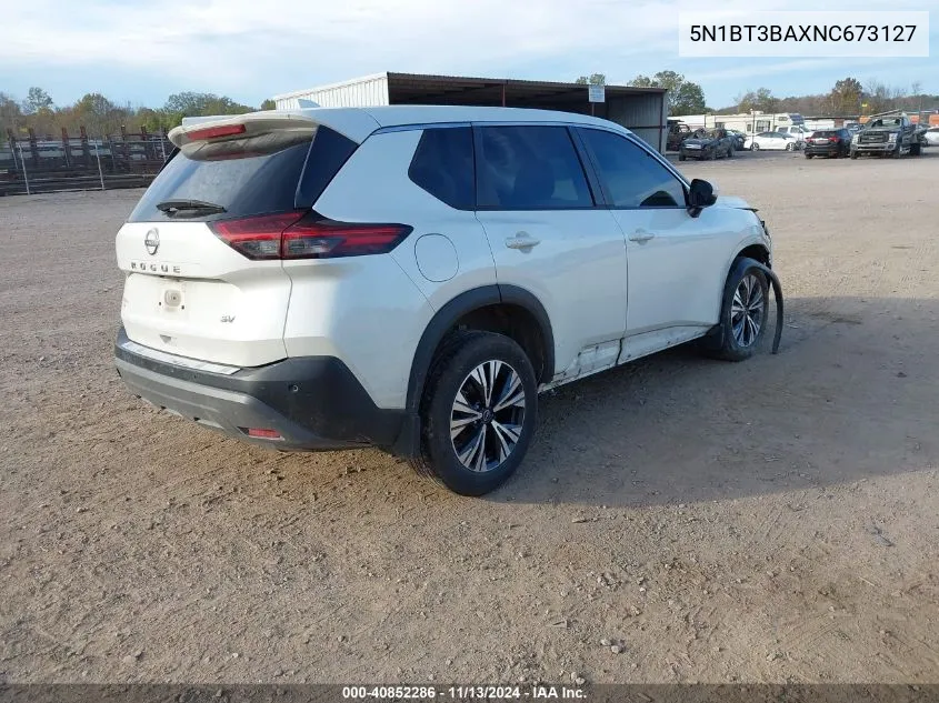 2022 Nissan Rogue Sv Fwd VIN: 5N1BT3BAXNC673127 Lot: 40852286