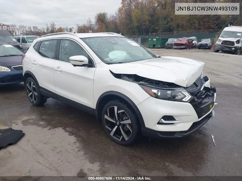 2022 Nissan Rogue Sport Sl Awd Xtronic Cvt VIN: JN1BJ1CW3NW493109 Lot: 40857656