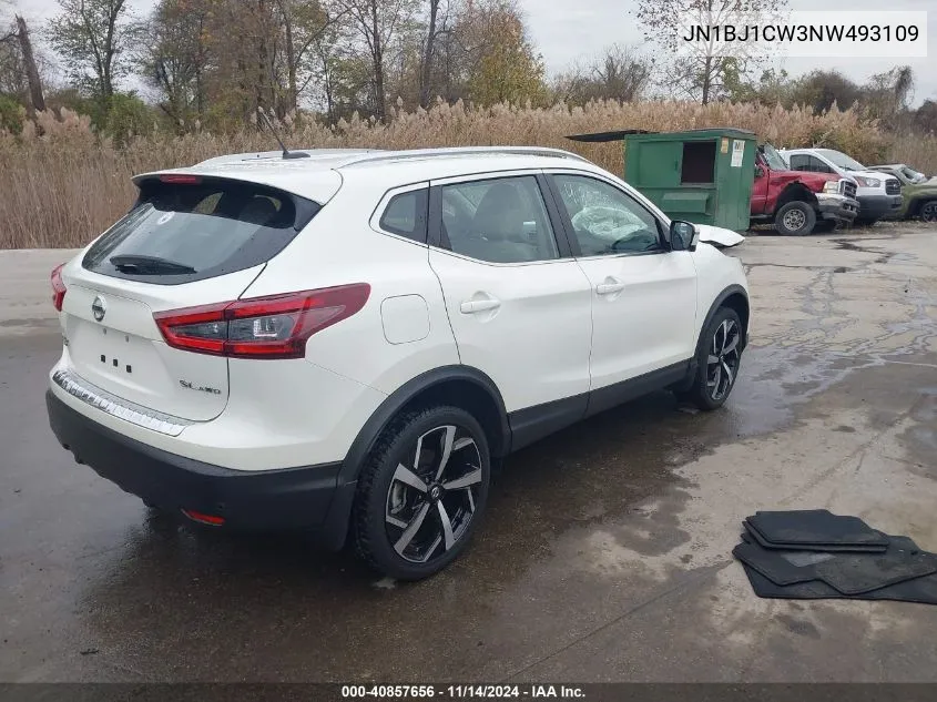 2022 Nissan Rogue Sport Sl Awd Xtronic Cvt VIN: JN1BJ1CW3NW493109 Lot: 40857656