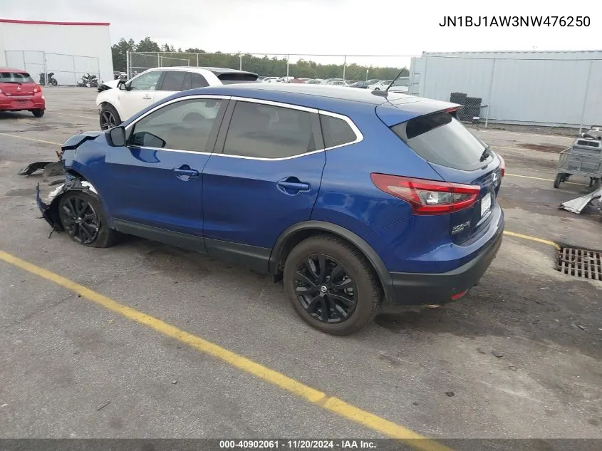 2022 Nissan Rogue Sport S Awd Xtronic Cvt VIN: JN1BJ1AW3NW476250 Lot: 40902061