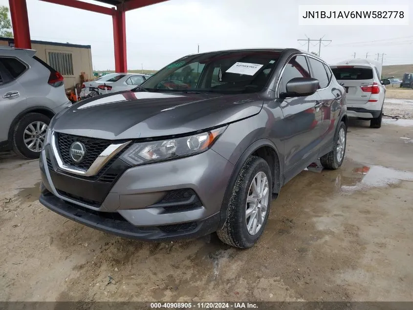 2022 Nissan Rogue Sport S Fwd Xtronic Cvt VIN: JN1BJ1AV6NW582778 Lot: 40908905