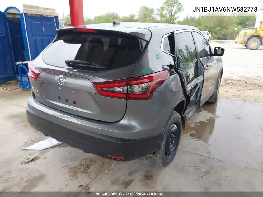 2022 Nissan Rogue Sport S Fwd Xtronic Cvt VIN: JN1BJ1AV6NW582778 Lot: 40908905