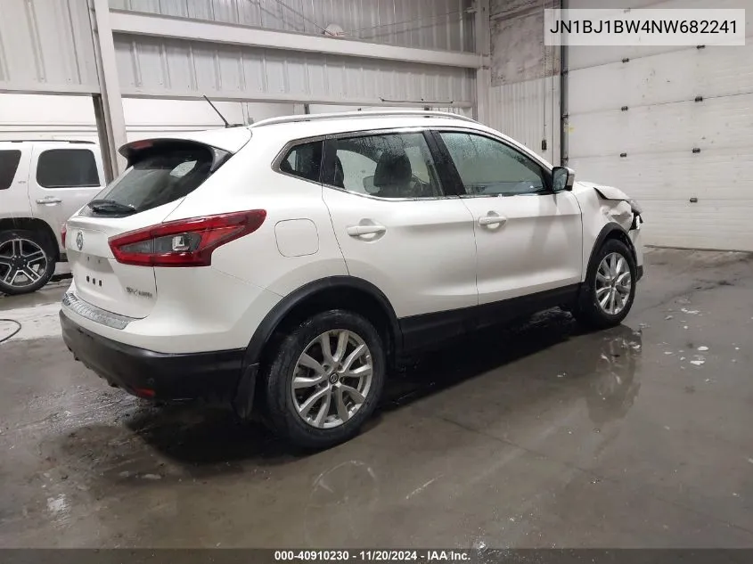 2022 Nissan Rogue Sport Sv Awd Xtronic Cvt VIN: JN1BJ1BW4NW682241 Lot: 40910230