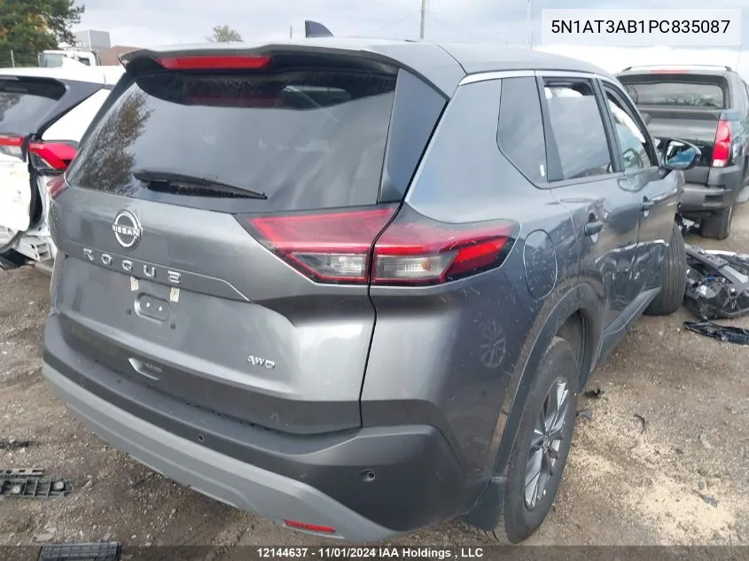 2023 Nissan Rogue S VIN: 5N1AT3AB1PC835087 Lot: 12144637