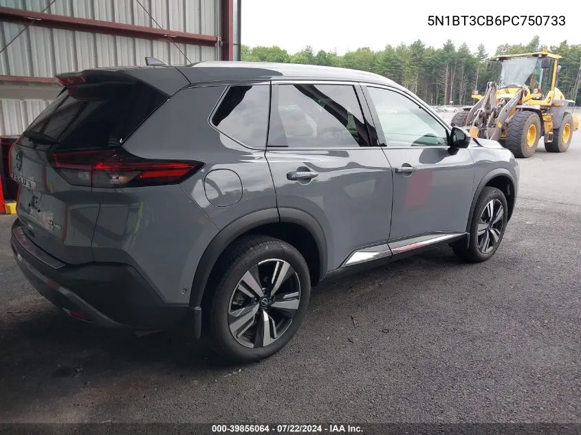 2023 Nissan Rogue Sl Intelligent Awd VIN: 5N1BT3CB6PC750733 Lot: 39856064