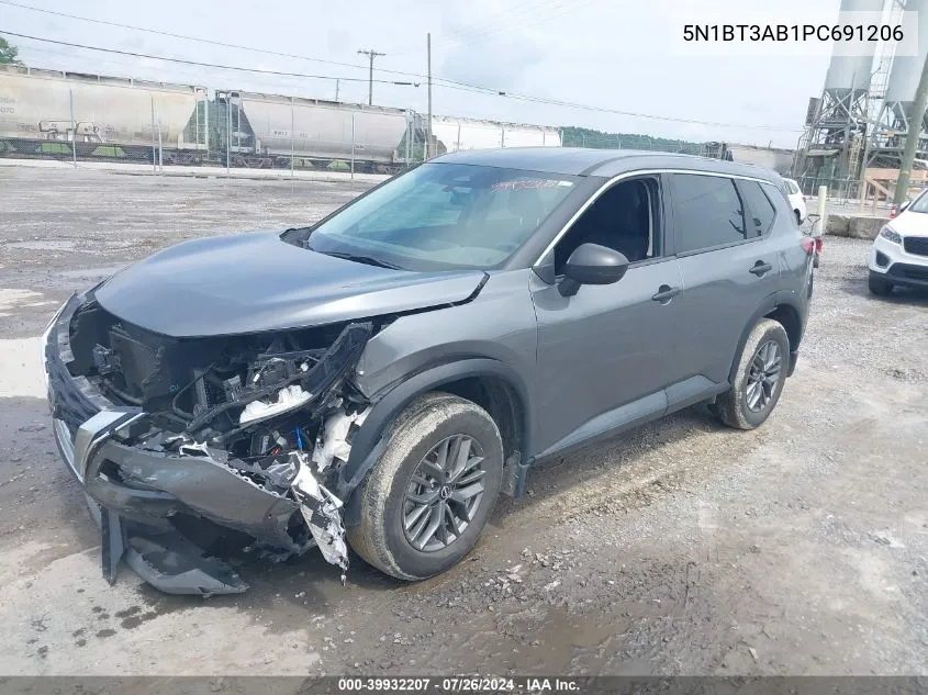 2023 Nissan Rogue S Intelligent Awd VIN: 5N1BT3AB1PC691206 Lot: 39932207