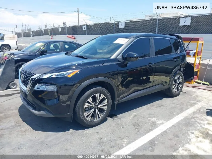 2023 Nissan Rogue Sv Fwd VIN: JN8BT3BA8PW436792 Lot: 40014077