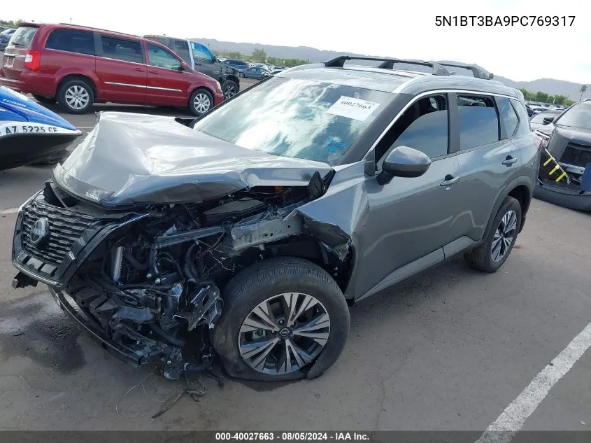 2023 Nissan Rogue Sv Fwd VIN: 5N1BT3BA9PC769317 Lot: 40027663