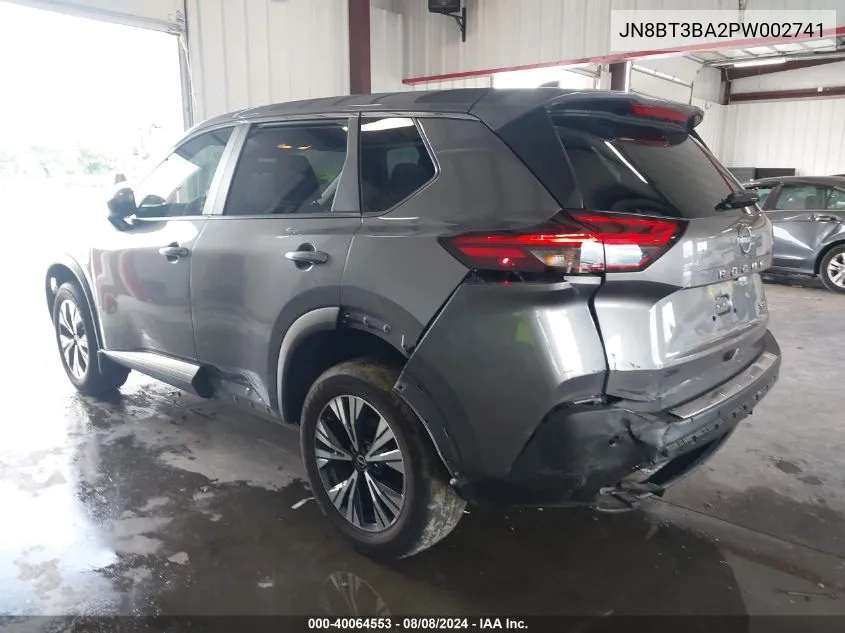 2023 Nissan Rogue Sv Fwd VIN: JN8BT3BA2PW002741 Lot: 40064553