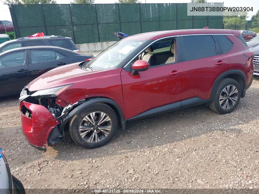 2023 Nissan Rogue Sv Intelligent Awd VIN: JN8BT3BB0PW203904 Lot: 40123720