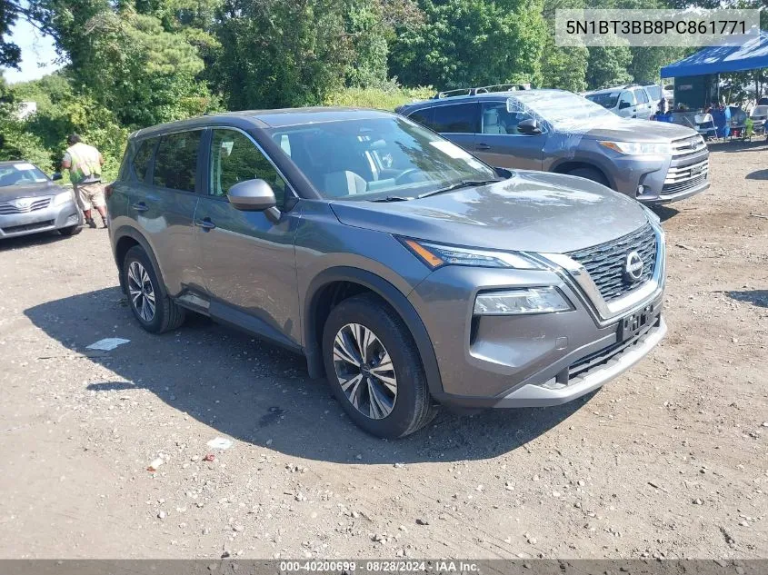 2023 Nissan Rogue Sv Intelligent Awd VIN: 5N1BT3BB8PC861771 Lot: 40200699