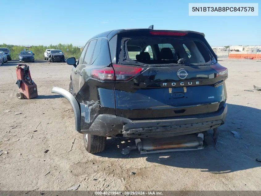 2023 Nissan Rogue S Intelligent Awd VIN: 5N1BT3AB8PC847578 Lot: 40219941