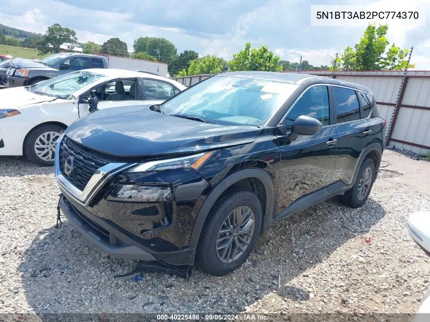 2023 Nissan Rogue S Intelligent Awd VIN: 5N1BT3AB2PC774370 Lot: 40225488