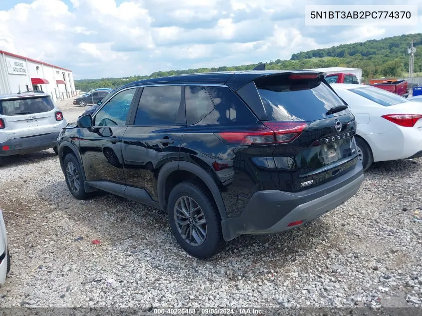 2023 Nissan Rogue S Intelligent Awd VIN: 5N1BT3AB2PC774370 Lot: 40225488