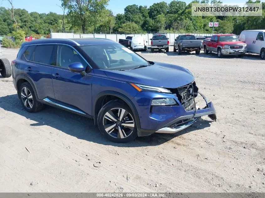 2023 Nissan Rogue Platinum Intelligent Awd VIN: JN8BT3DD8PW312447 Lot: 40242826