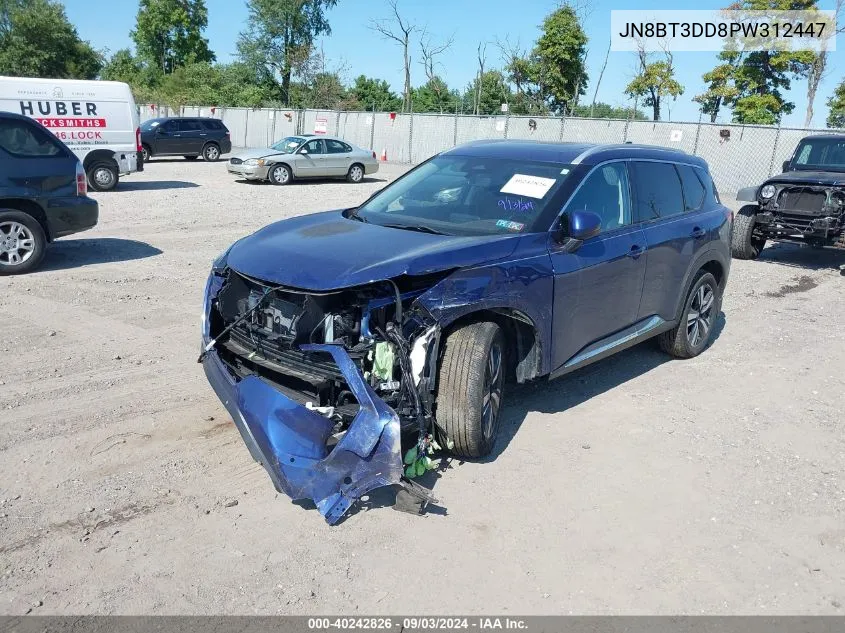 2023 Nissan Rogue Platinum Intelligent Awd VIN: JN8BT3DD8PW312447 Lot: 40242826