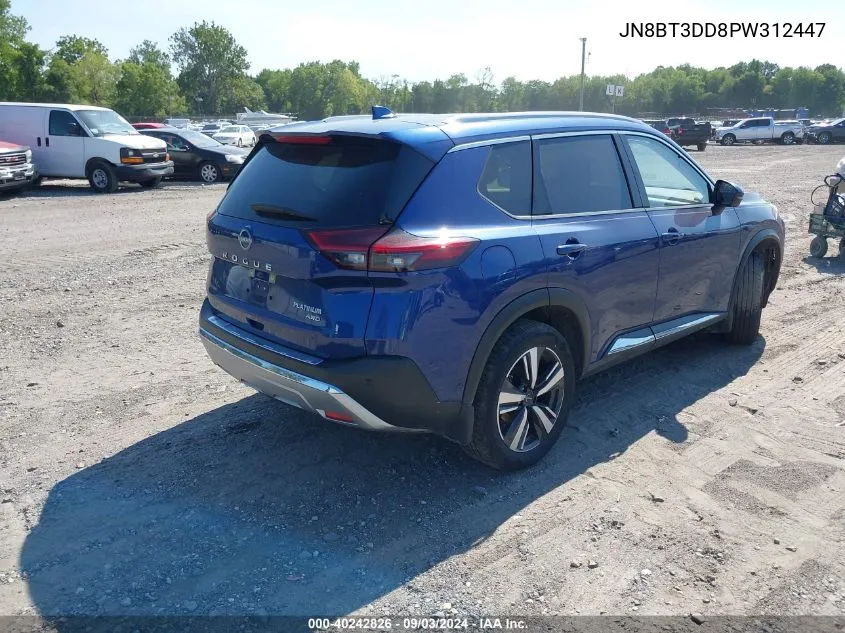 2023 Nissan Rogue Platinum Intelligent Awd VIN: JN8BT3DD8PW312447 Lot: 40242826