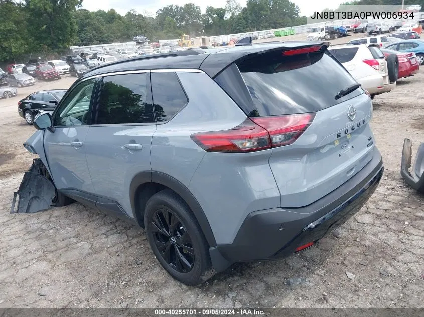 2023 Nissan Rogue Sv Fwd VIN: JN8BT3BA0PW006934 Lot: 40255701