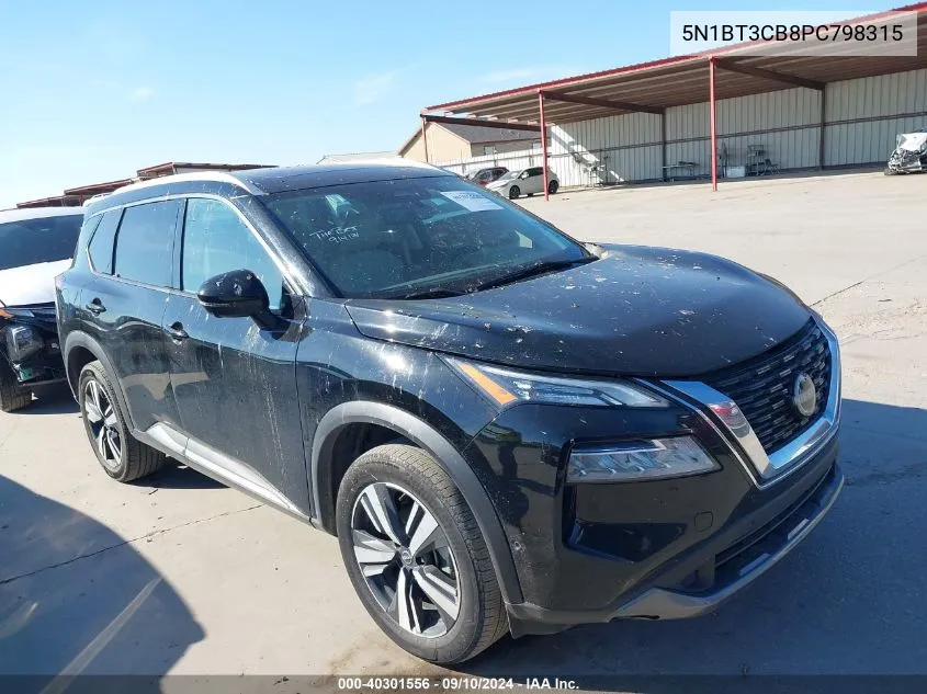 2023 Nissan Rogue Sl Intelligent Awd VIN: 5N1BT3CB8PC798315 Lot: 40301556