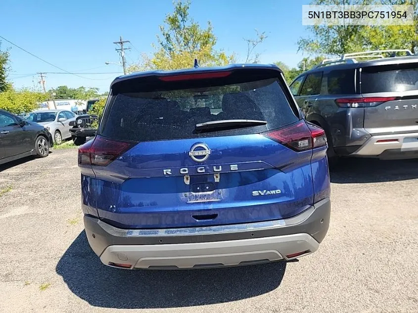 2023 Nissan Rogue Sv VIN: 5N1BT3BB3PC751954 Lot: 40304680