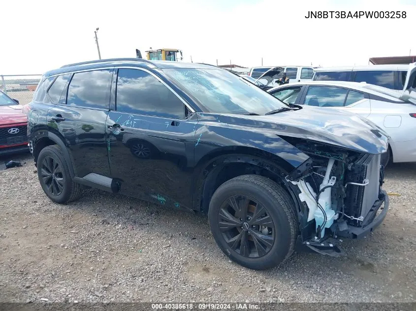 2023 Nissan Rogue Sv Fwd VIN: JN8BT3BA4PW003258 Lot: 40385618