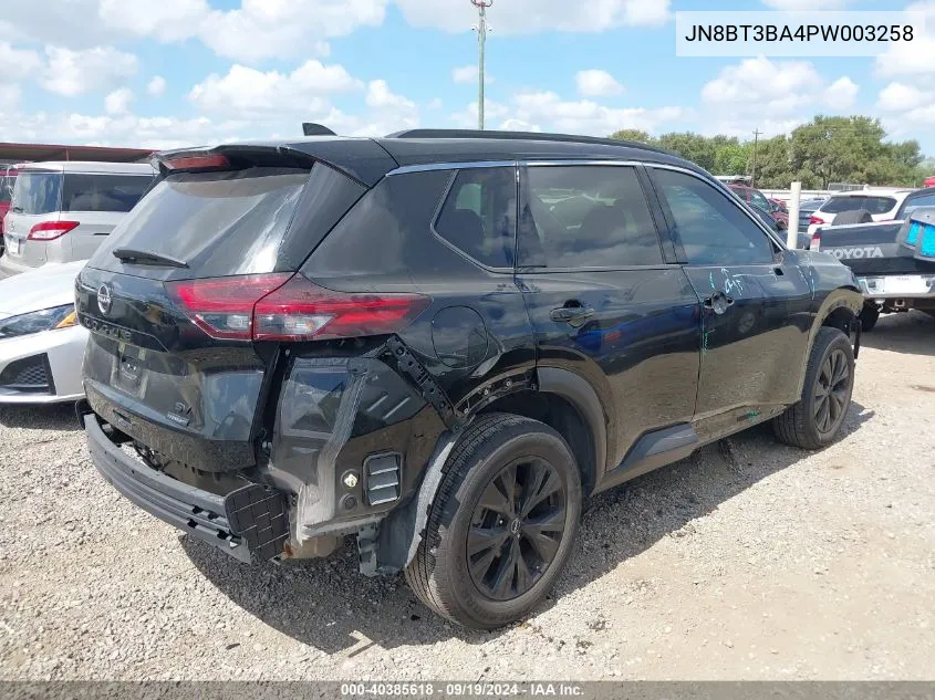 2023 Nissan Rogue Sv Fwd VIN: JN8BT3BA4PW003258 Lot: 40385618