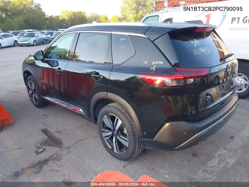 2023 Nissan Rogue Sl Intelligent Awd VIN: 5N1BT3CB2PC790095 Lot: 40416956