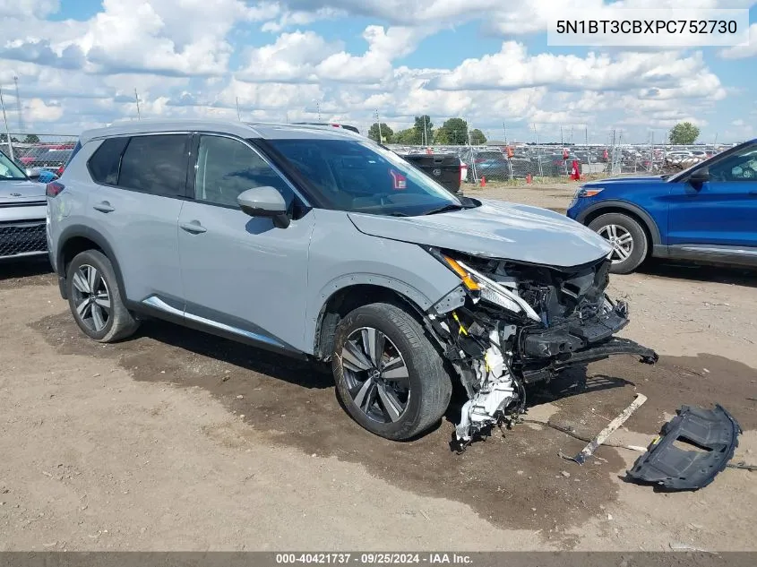 2023 Nissan Rogue Sl Intelligent Awd VIN: 5N1BT3CBXPC752730 Lot: 40421737