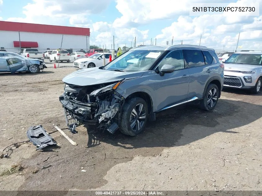 2023 Nissan Rogue Sl Intelligent Awd VIN: 5N1BT3CBXPC752730 Lot: 40421737