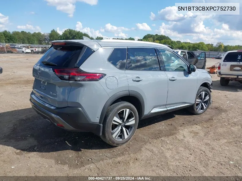 2023 Nissan Rogue Sl Intelligent Awd VIN: 5N1BT3CBXPC752730 Lot: 40421737