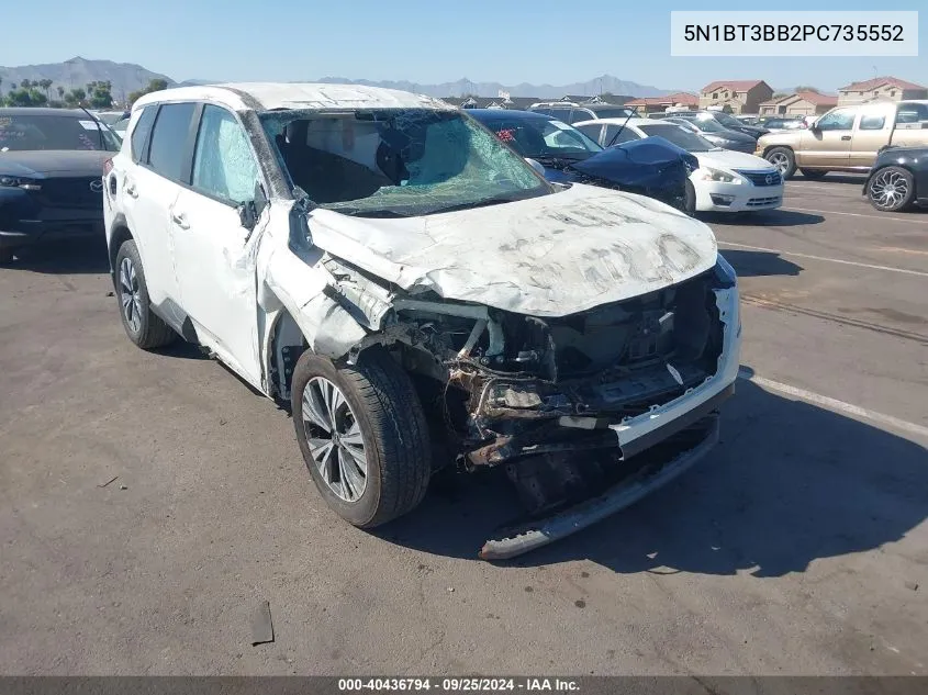 2023 Nissan Rogue Sv Intelligent Awd VIN: 5N1BT3BB2PC735552 Lot: 40436794