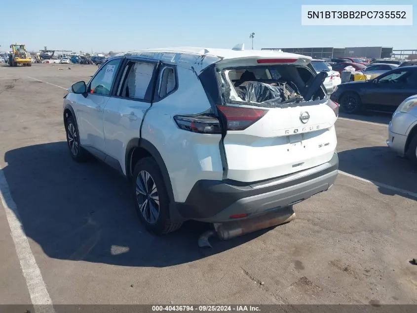 2023 Nissan Rogue Sv Intelligent Awd VIN: 5N1BT3BB2PC735552 Lot: 40436794