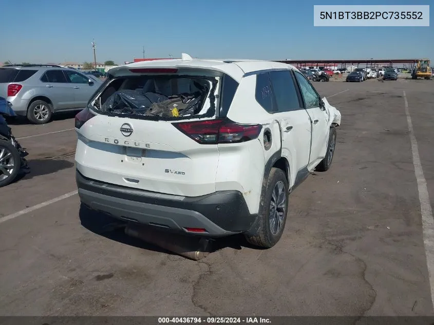 5N1BT3BB2PC735552 2023 Nissan Rogue Sv Intelligent Awd