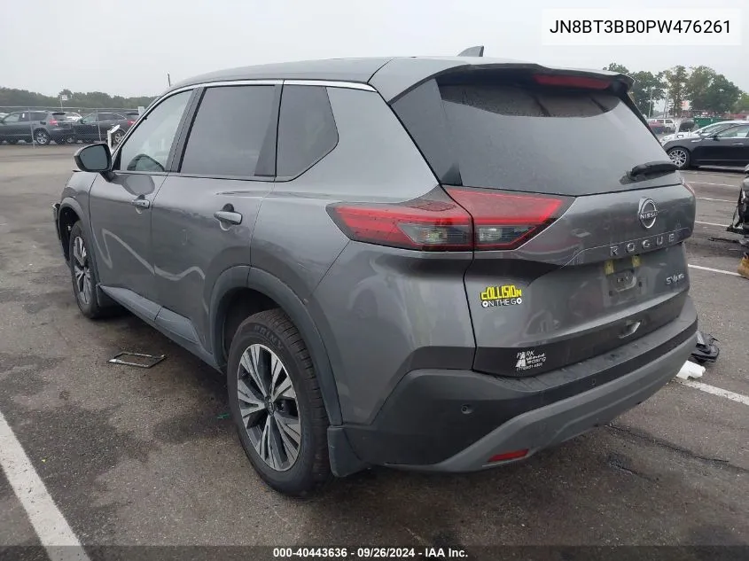 2023 Nissan Rogue Sv VIN: JN8BT3BB0PW476261 Lot: 40443636