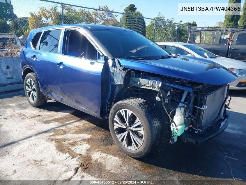 2023 Nissan Rogue Sv Fwd VIN: JN8BT3BA7PW404366 Lot: 40453512