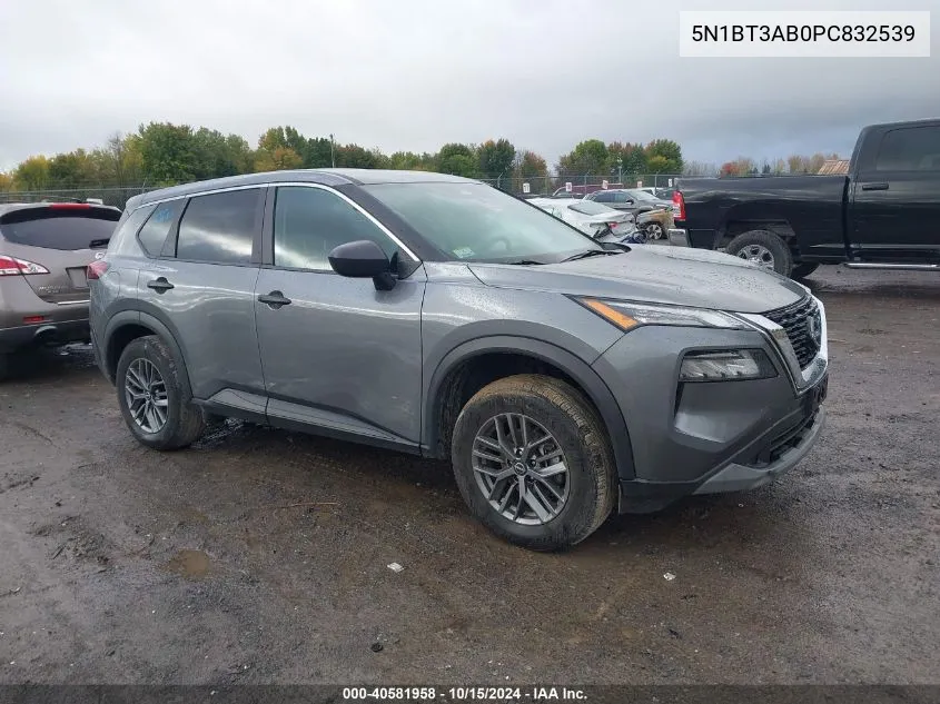 2023 Nissan Rogue S Intelligent Awd VIN: 5N1BT3AB0PC832539 Lot: 40581958