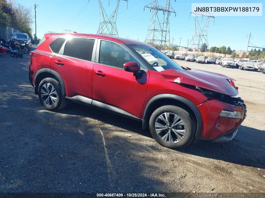 2023 Nissan Rogue Sv Intelligent Awd VIN: JN8BT3BBXPW188179 Lot: 40687409