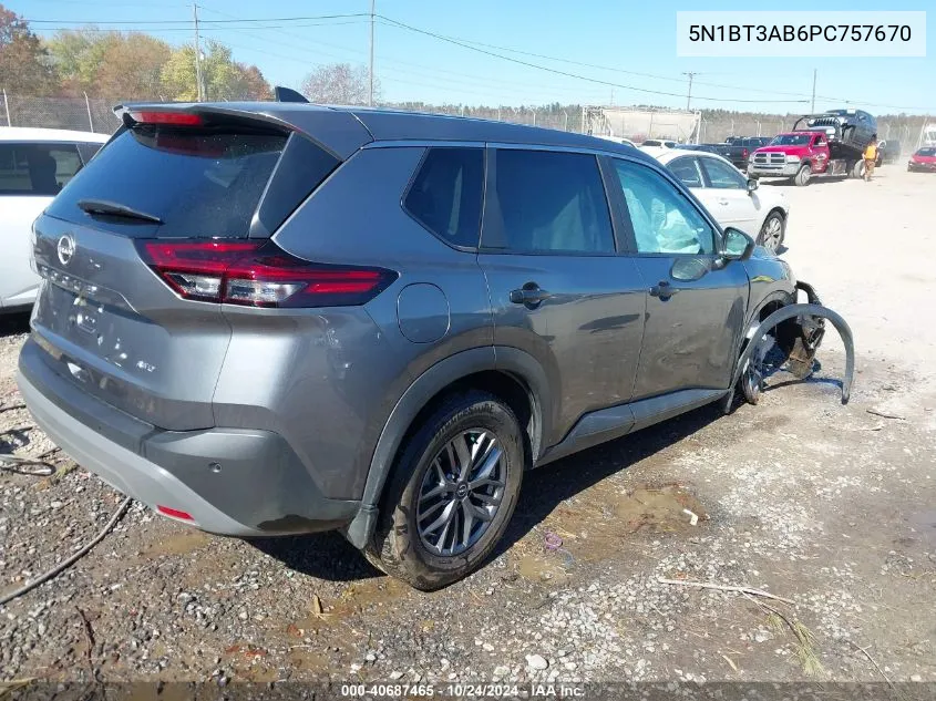 2023 Nissan Rogue S Intelligent Awd VIN: 5N1BT3AB6PC757670 Lot: 40687465