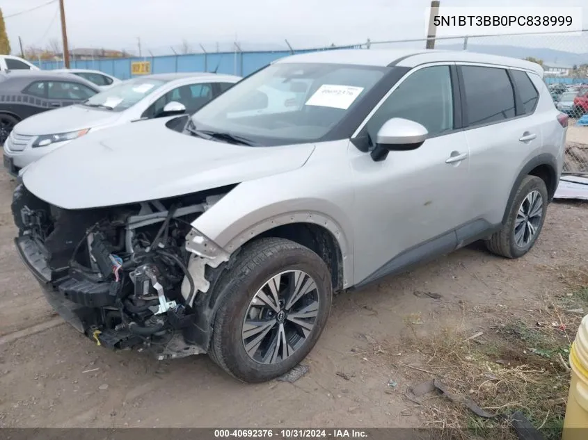 2023 Nissan Rogue Sv Intelligent Awd VIN: 5N1BT3BB0PC838999 Lot: 40692376